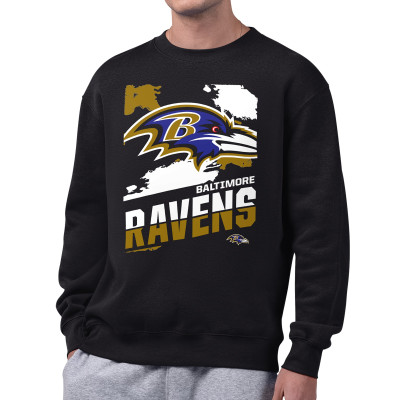 Свитшот Baltimore Ravens Starter Black Zoom Graphic Fleece