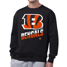 Свитшот Cincinnati Bengals Starter Black Zoom Graphic Fleece Свитшот Cincinnati Bengals Starter Black Zoom Graphic Fleece