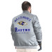 Куртка Baltimore Ravens G-III Sports by Carl Banks Gray Tossback Adaptive Satin Full-Snap Varsity