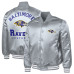 Куртка Baltimore Ravens G-III Sports by Carl Banks Gray Tossback Adaptive Satin Full-Snap Varsity