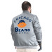 Рубашка Chicago Bears G-III Sports by Carl Banks Gray Tossback Adaptive Satin Varsity Jacket