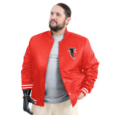 Куртка Atlanta Falcons G-III Sports by Carl Banks Red Tossback Adaptive Satin Full-Snap Varsity Куртка Atlanta Falcons G-III Sports by Carl Banks Red Tossback Adaptive Satin Full-Snap Varsity