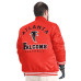 Куртка Atlanta Falcons G-III Sports by Carl Banks Red Tossback Adaptive Satin Full-Snap Varsity