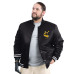 Рубашка Pittsburgh Steelers G-III Sports by Carl Banks Black Tossback Adaptive Satin Varsity Jacket