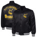 Рубашка Pittsburgh Steelers G-III Sports by Carl Banks Black Tossback Adaptive Satin Varsity Jacket