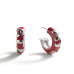 Серьги Atlanta Falcons BaubleBar Puffy Enamel Hoop