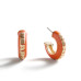 Серьги Chicago Bears BaubleBar Puffy Enamel Hoop