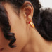 Серьги Chicago Bears BaubleBar Puffy Enamel Hoop