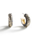 Серьги Pittsburgh Steelers BaubleBar Puffy Enamel Hoop Серьги Pittsburgh Steelers BaubleBar Puffy Enamel Hoop