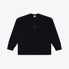 Свитшот Cincinnati Bengals Mitchell & Ness Black Core Essentials Micro Logo Fleece Свитшот Cincinnati Bengals Mitchell & Ness Black Core Essentials Micro Logo Fleece