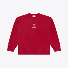Свитшот Atlanta Falcons Mitchell & Ness Red Core Essentials Micro Logo Fleece