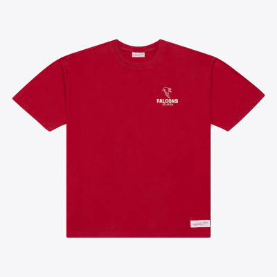 Футболка Atlanta Falcons Mitchell & Ness Red Core Essentials Micro Logo