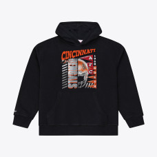 Толстовка Cincinnati Bengals Mitchell & Ness Black Core Essentials Street Graphic Fleece Толстовка Cincinnati Bengals Mitchell & Ness Black Core Essentials Street Graphic Fleece