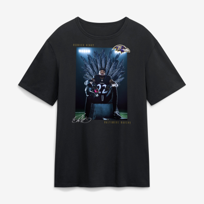 Футболка Baltimore Ravens Derrick Henry Black Throne