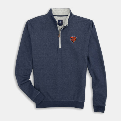 Пуловер Chicago Bears johnnie-O Navy Sully Tri-Blend