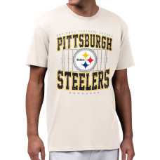 Футболка Pittsburgh Steelers Starter Cream Distressed Field