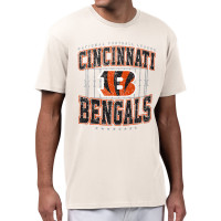 Футболка Cincinnati Bengals Starter Cream Distressed Field
