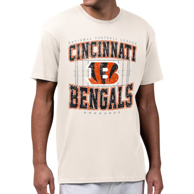 Футболка Cincinnati Bengals Starter Cream Distressed Field