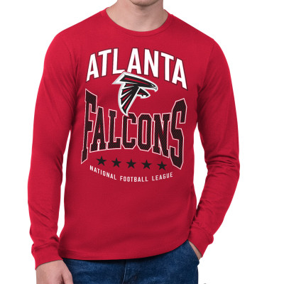 Футболка с длинным рукавом Atlanta Falcons Starter Red Center Squeeze