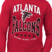 Футболка с длинным рукавом Atlanta Falcons Starter Red Center Squeeze
