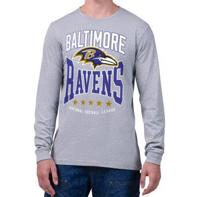 Футболка с длинным рукавом Baltimore Ravens Starter Gray Center Squeeze
