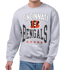 Свитшот Cincinnati Bengals Starter Gray Center Squeeze Tri-Blend Свитшот Cincinnati Bengals Starter Gray Center Squeeze Tri-Blend