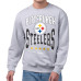 Свитшот Pittsburgh Steelers Starter Gray Center Squeeze Tri-Blend Свитшот Pittsburgh Steelers Starter Gray Center Squeeze Tri-Blend