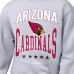 Свитшот Arizona Cardinals Starter Gray Center Squeeze Tri-Blend