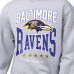 Свитшот Baltimore Ravens Starter Gray Center Squeeze Tri-Blend