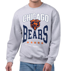 Свитшот Chicago Bears Starter Gray Center Squeeze Tri-Blend Свитшот Chicago Bears Starter Gray Center Squeeze Tri-Blend