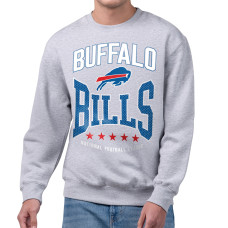 Свитшот Buffalo Bills Starter Gray Center Squeeze Tri-Blend