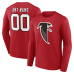 Именная футболка с длинным рукавом Atlanta Falcons Red Team Authentic Classic Name & Number Именная футболка с длинным рукавом Atlanta Falcons Red Team Authentic Classic Name & Number