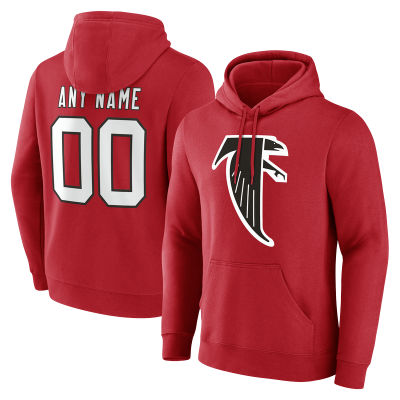Именная толстовка Atlanta Falcons Red Team Authentic Classic Name & Number