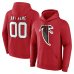 Именная толстовка Atlanta Falcons Red Team Authentic Classic Name & Number