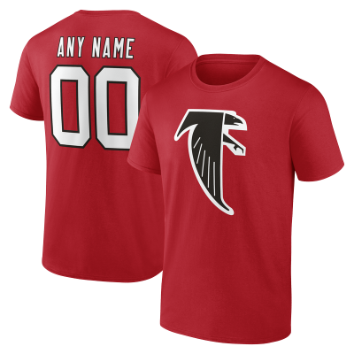Именная футболка Atlanta Falcons Red Team Authentic Classic Name & Number