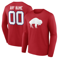Именная футболка с длинным рукавом Buffalo Bills Red Team Authentic Classic Name & Number