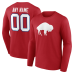 Именная футболка с длинным рукавом Buffalo Bills Red Team Authentic Classic Name & Number