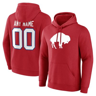 Именная толстовка Buffalo Bills Red Team Authentic Classic Name & Number