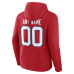Именная толстовка Buffalo Bills Red Team Authentic Classic Name & Number
