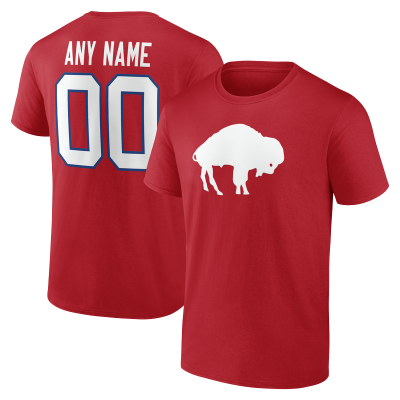 Именная футболка Buffalo Bills Red Team Authentic Classic Name & Number