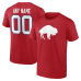 Именная футболка Buffalo Bills Red Team Authentic Classic Name & Number Именная футболка Buffalo Bills Red Team Authentic Classic Name & Number