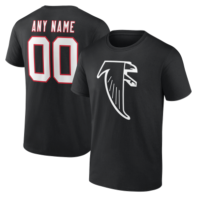 Именная футболка Atlanta Falcons Black Team Authentic Classic Name & Number