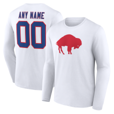 Именная футболка с длинным рукавом Buffalo Bills White Team Authentic Classic Name & Number