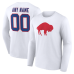 Именная футболка с длинным рукавом Buffalo Bills White Team Authentic Classic Name & Number