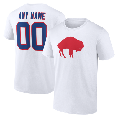 Именная футболка Buffalo Bills White Team Authentic Classic Name & Number