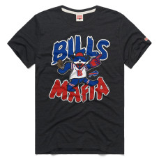 Футболка Buffalo Bills Homage Charcoal NFL x Grateful Dead Tri-Blend