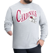 Футболка с длинным рукавом Arizona Cardinals G-III Sports by Carl Banks Gray Adaptive Twisted Team Graphics Футболка с длинным рукавом Arizona Cardinals G-III Sports by Carl Banks Gray Adaptive Twisted Team Graphics