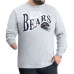 Футболка с длинным рукавом Chicago Bears G-III Sports by Carl Banks Gray Adaptive Twisted Team Graphics