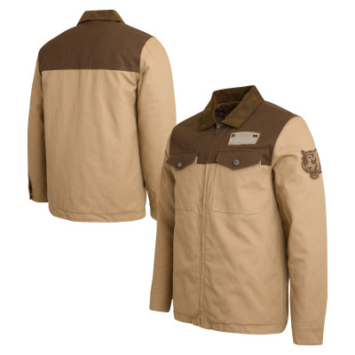 Куртка Cincinnati Bengals Darius Rucker Collection by Fanatics Tan/Brown Full-Zip Canvas