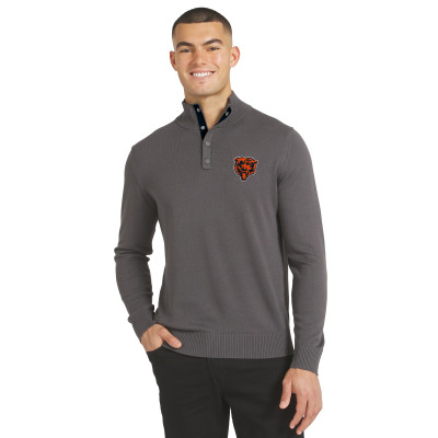 Свитер Chicago Bears J. Palmer Charcoal Sideline Quarter-Snap